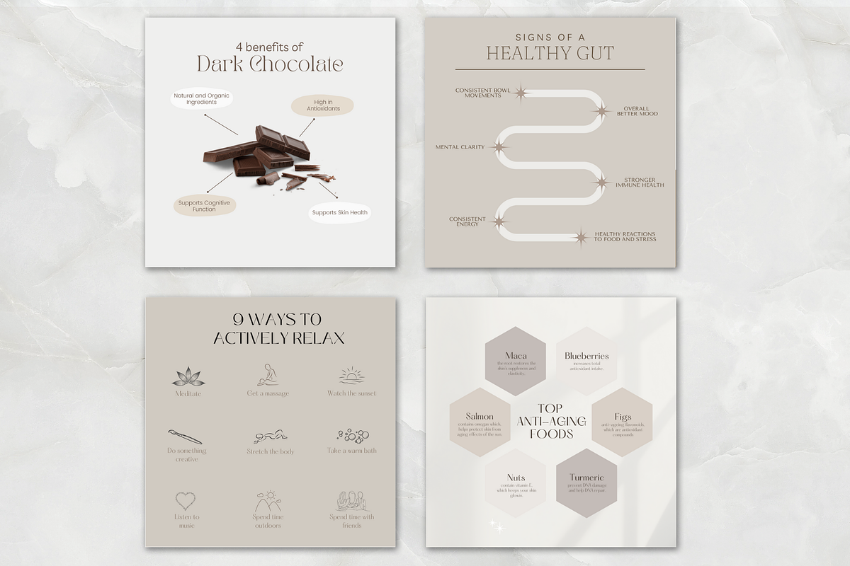 Health Coach Instagram Template, a Templates & Theme by Thrive Nutrition Studio (Photo 2 of 9)