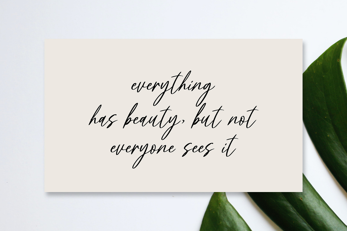 Meritany - Modern Handwritten Font, a Script Font by MJB Letters (Photo 6 of 8)