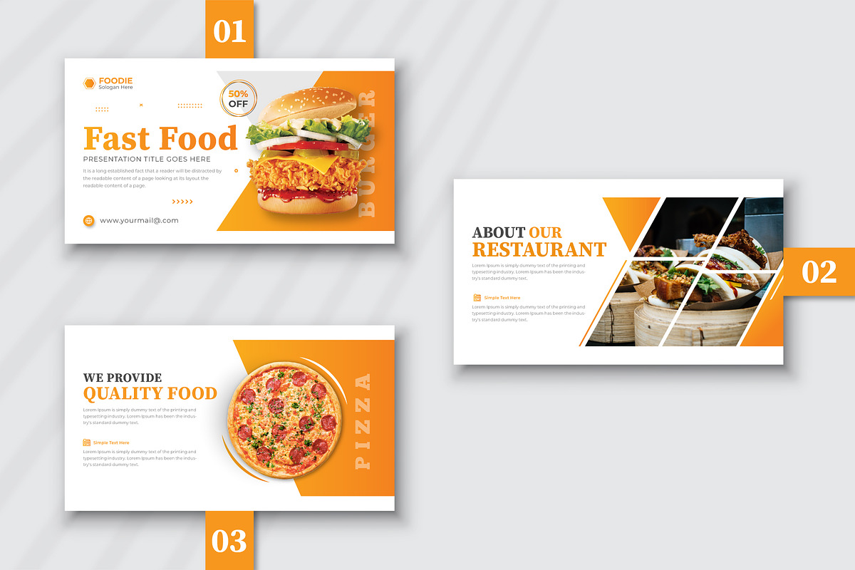 Fast Food Powerpoint & Slide, a Presentation Template by pixelcreatx (Photo 1 of 3)