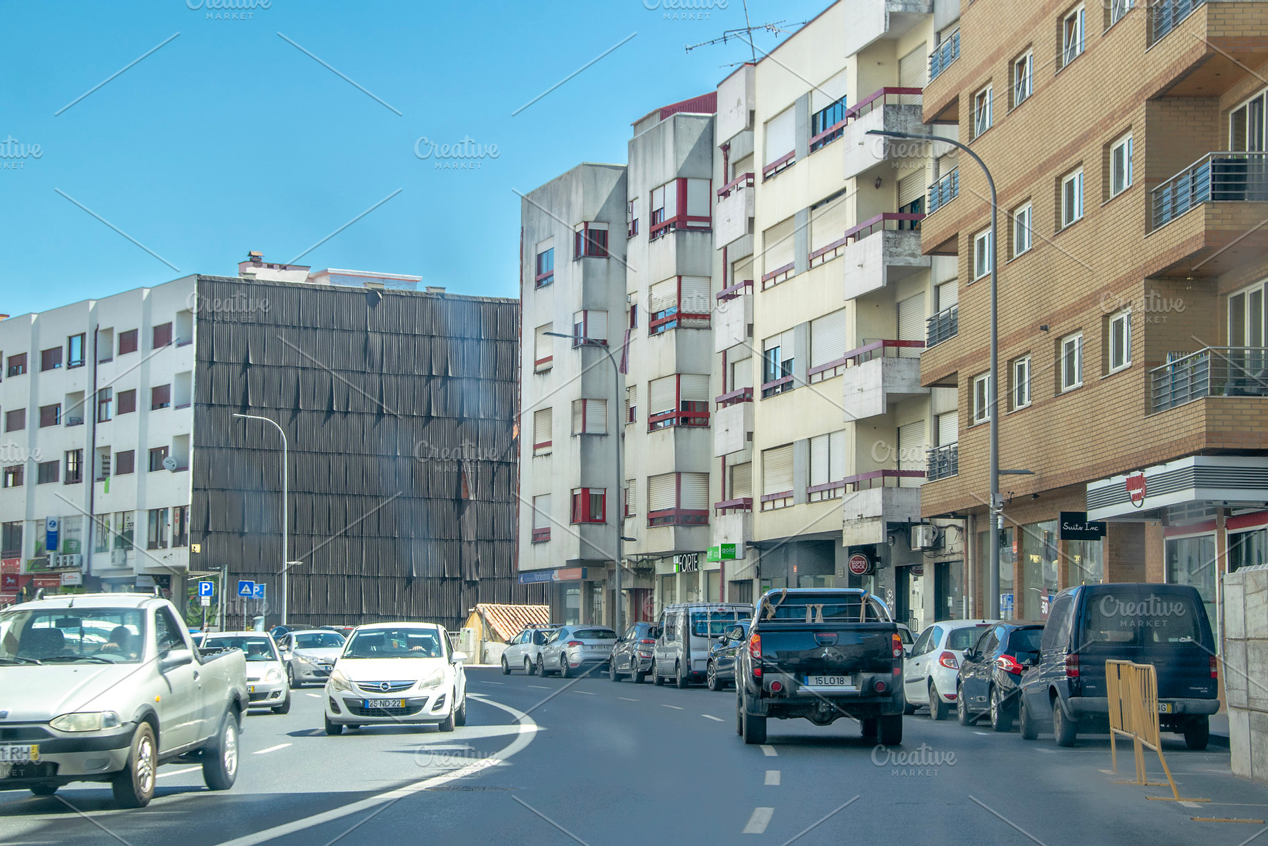 Braganca modern urban exterior scene, portugal, an Architecture Photo by DanFLCreativo