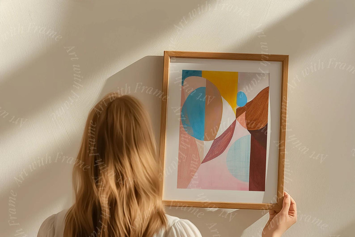 10 Frame Mockups with Person 2, an Advertising Mockup by ArtwithFrame (Photo 7 of 14)