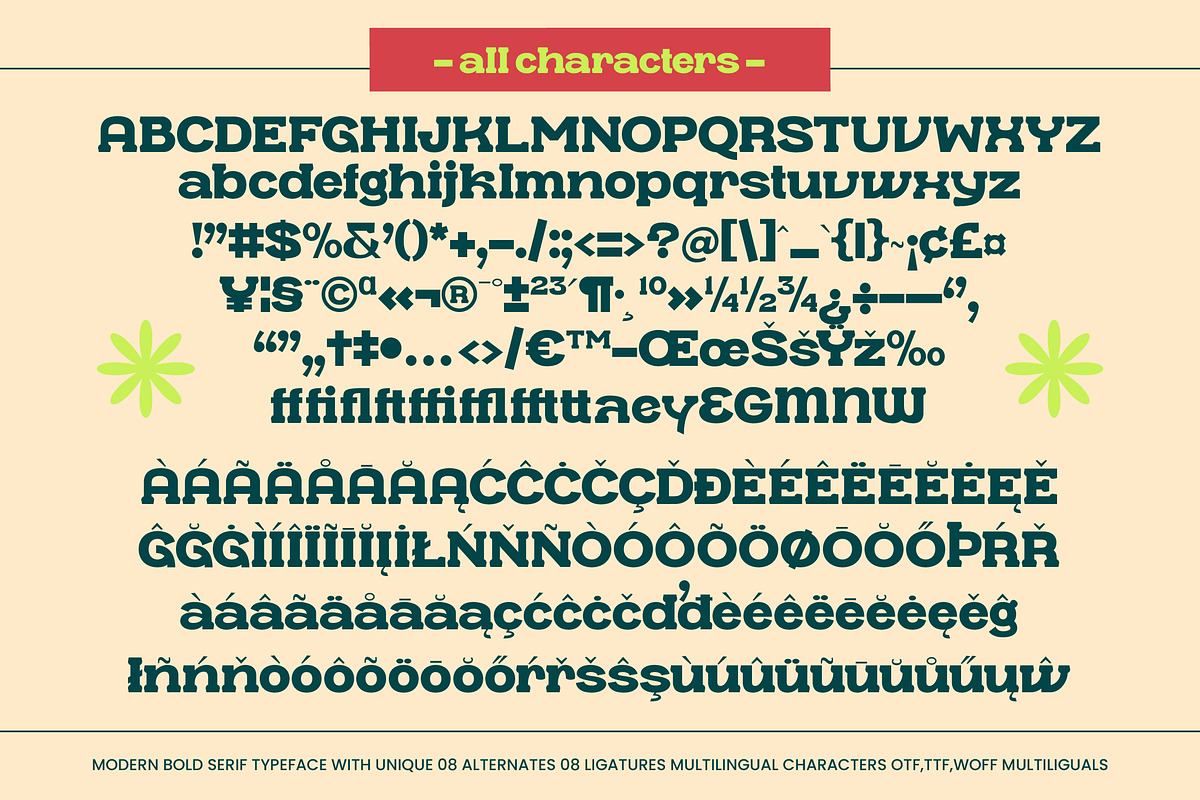 Garden Beasty Modern Bold Serif, a Serif Font by timelesstype.co (Photo 10 of 10)