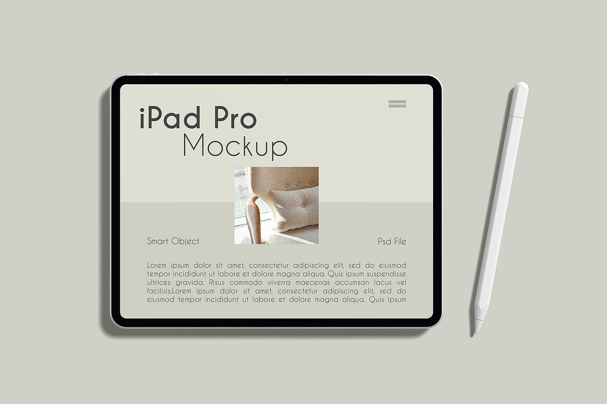 iPad Pro Mockup, an iPad Mockup by Graphicbars (Photo 8 of 25)
