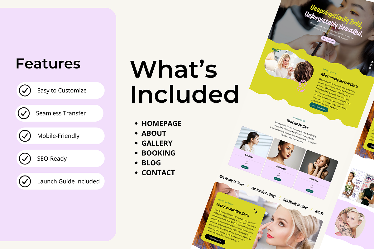 Beauty Brand Wix Studio Template, a Wix Template by Collette Collabs (Photo 3 of 9)