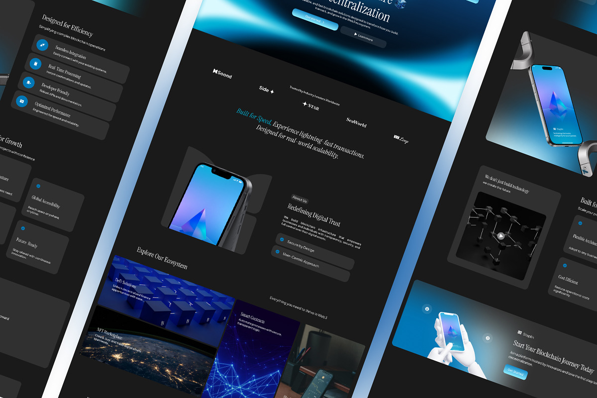 Blockchain Platform Landing Page, a Landing Page Template by Font Kingdom (Photo 5 of 5)