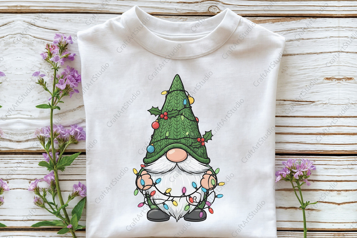 Gnome Christmas Sublimation PNG, an Illustration by CraftArtStudio (Photo 2 of 4)