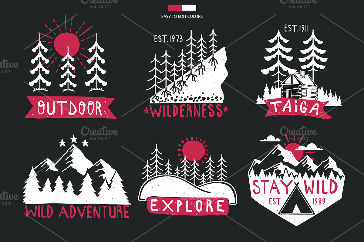 Outdoor Logo Badges, Part II, a Branding & Logo Template by 2dvillShop (Photo 5 of 9)