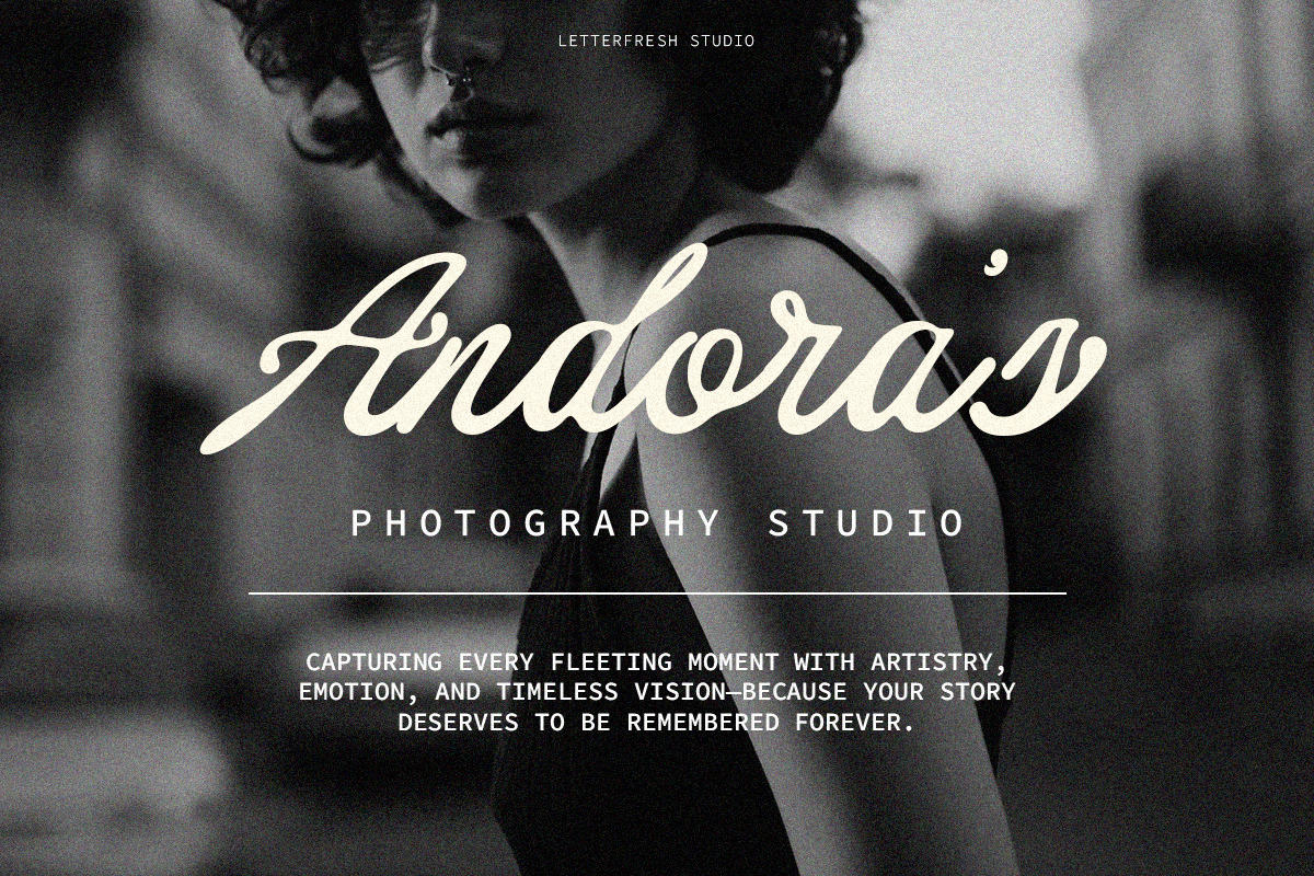 Black Editorial Script, a Script Font by Letter Fresh (Photo 6 of 11)