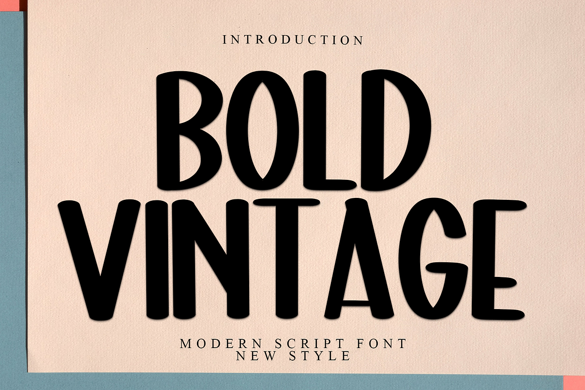 Bold Vintage, a Serif Font by InermediaSTUDIO (Photo 1 of 7)