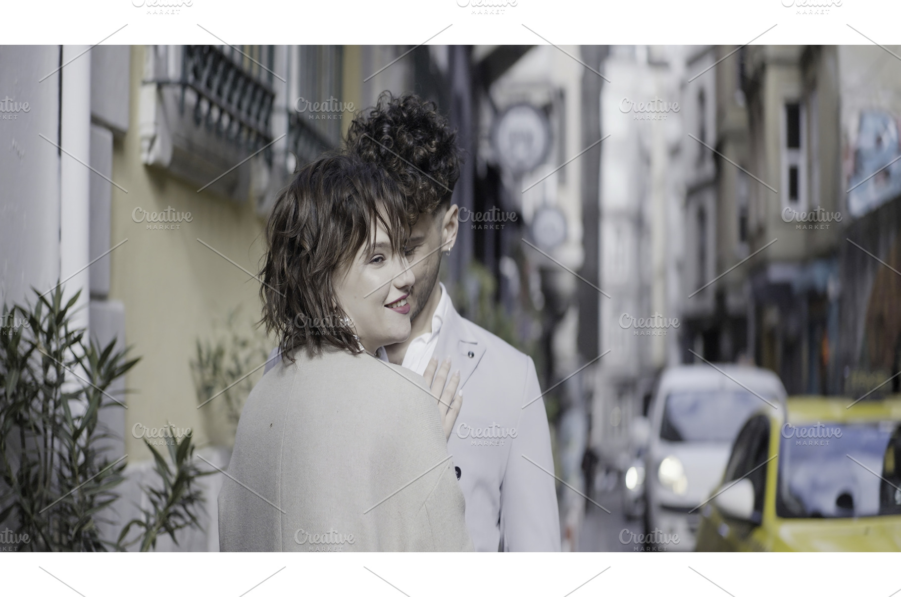 Just married couple embracing in the, a Person Photo by Media Whale Stock