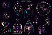 Deer Totem, an Animal Illustration by Salted Galaxy (Thumbnail 7 of 10)