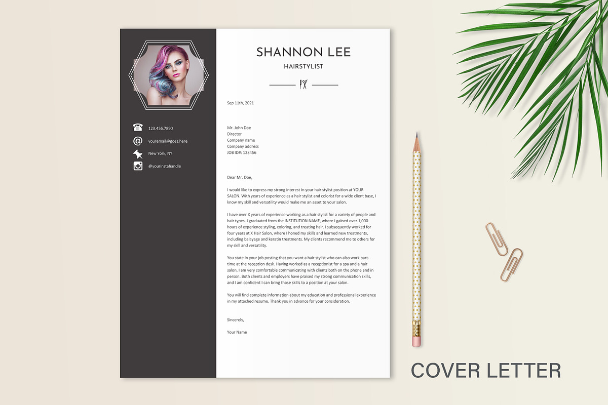 Hairstylist Resume Template, a Resume Template by Stanin Studio (Photo 5 of 10)