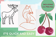 Woodland Animals Digital Stamps, a Graphic by Favorites_Art (Thumbnail 10 of 17)