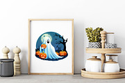 Halloween & Fall Ghost Clipart, an Illustration by Wow Magic (Thumbnail 3 of 5)