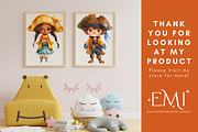 Watercolor Pirate Adventure Clipart, an Illustration by NadiaTheronArt (Thumbnail 6 of 6)