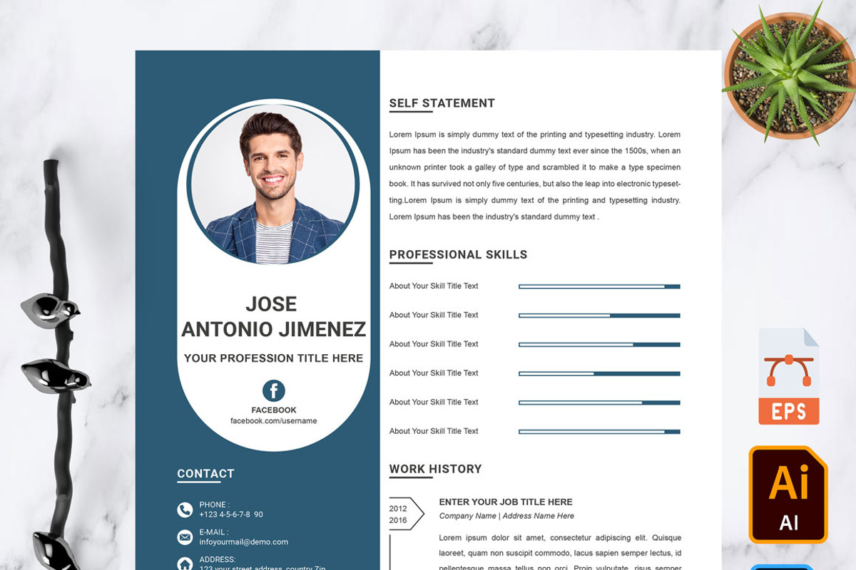 Best Resume Template, a Resume Template by Resumepik (Photo 1 of 3)
