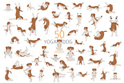 50 yoga dog poses, an Animal Illustration by pet design shop (Thumbnail 1 of 7)