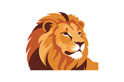 Majestic Lion Vector Illustration, an Object Graphic by yasushie (Thumbnail 2 of 16)