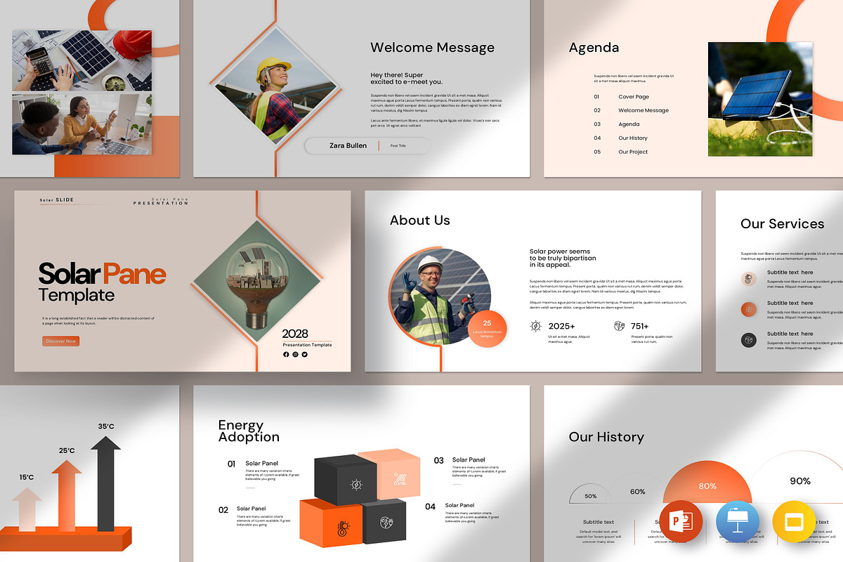 Solar Pane Presentation Template, a Presentation Template by evgenystudio (Photo 1 of 8)