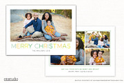 Christmas Card Template CC252, a Card Template by OtoStudio (Thumbnail 1 of 2)