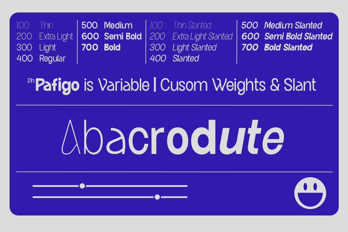 Dh Pafigo - 14 Display Variable Sans, a Sans Serif Font by Dharmas Foundry (Photo 2 of 16)