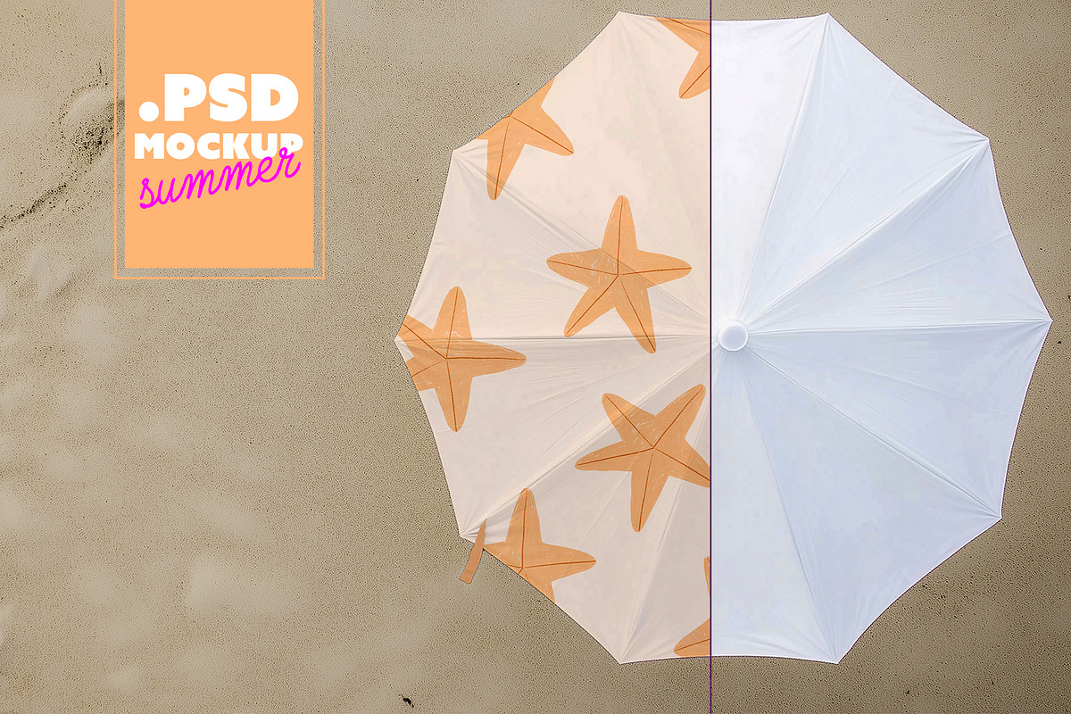 Top View Beach Umbrella Mockup, a Product Mockup by McLittle Stock (Photo 1 of 4)