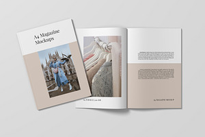 A4 And US Letter Magazine Mockups