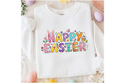 Happy Easter PNG, Easter Bunny Shirt, an Illustration by Designking (Thumbnail 3 of 6)