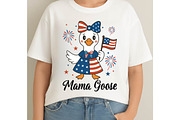 4th of July Mama Goose SVG PNG, an Object Graphic by Digi_Design_World (Thumbnail 3 of 6)