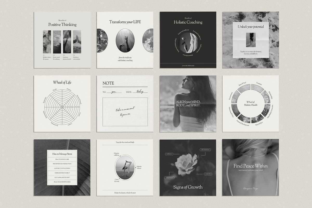 Holistic Coach Template - Canva, a Social Media Template by Willoe Studio (Photo 9 of 12)