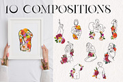 Blooming Woman Line Art Collection, a Person Illustration by Kate Galunga Artstore (Thumbnail 6 of 15)