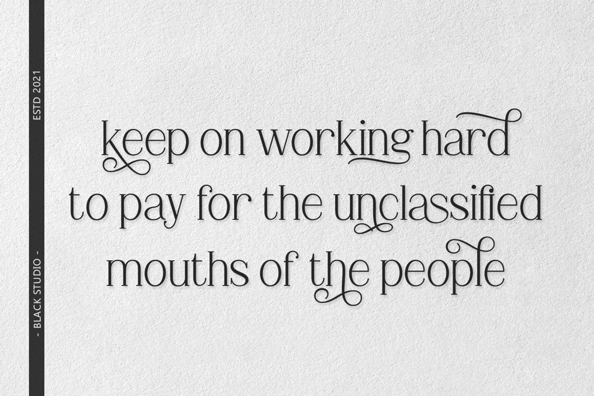 Blackers, a Serif Font by Black Studio (Photo 4 of 8)