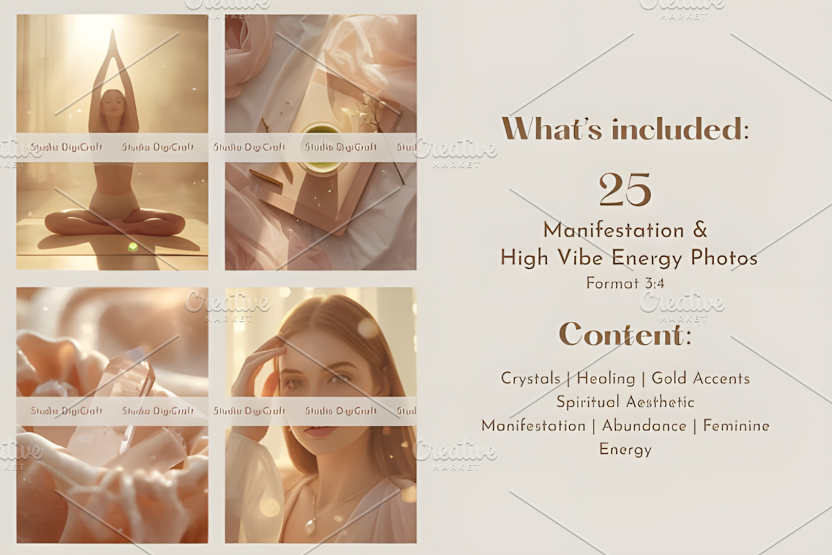 Manifestation & High Vibe Energy Pho, a Marketing Template by Ink Gallery (Photo 2 of 5)