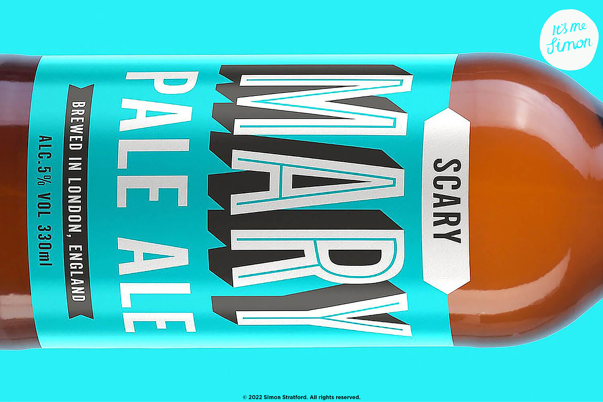 Beer bottle mockup, a Packaging Mockup by Itsmesimon (Photo 3 of 6)