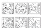 Cozy Friends Cute & Comfy Coloring, an Animal Illustration by Ink Gallery (Thumbnail 3 of 3)