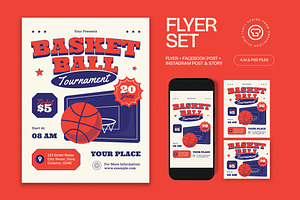 Basketball Tournament Flyer, a Flyer Template by graphicook