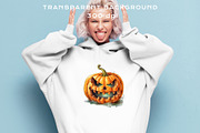 Scary Halloween Pumpkin Face Spooky, a Seasonal Illustration by Rabbit Heart (Thumbnail 7 of 10)