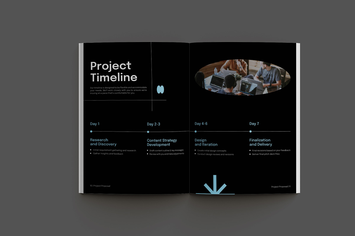 Blue Project Proposal, a Stationery Template by Neermana (Photo 10 of 10)
