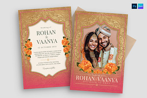 Indian Wedding Invitation Template, a Card Template by BrandPacks