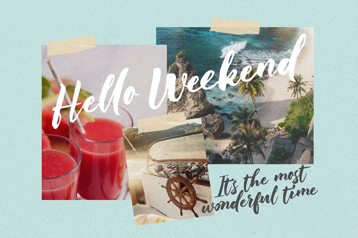 Born Pacific - Hand Painted, a Handwritten Font by ErgibiStudio (Photo 2 of 8)