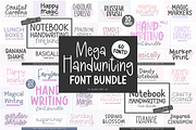 MEGA HANDWRITING Font Bundle V1, a Handwriting Font by Blush Font Co.