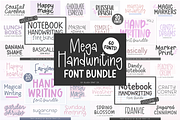 MEGA HANDWRITING Font Bundle V1, a Handwritten Font by Blush Font Co. (Thumbnail 1 of 7)
