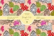 Jungle life pattern design, a Pattern Graphic by NatArt (Thumbnail 1 of 4)