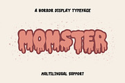 Momster - Horror Font, Scary Font, a Handwritten Font by ariodsgn (Thumbnail 1 of 9)