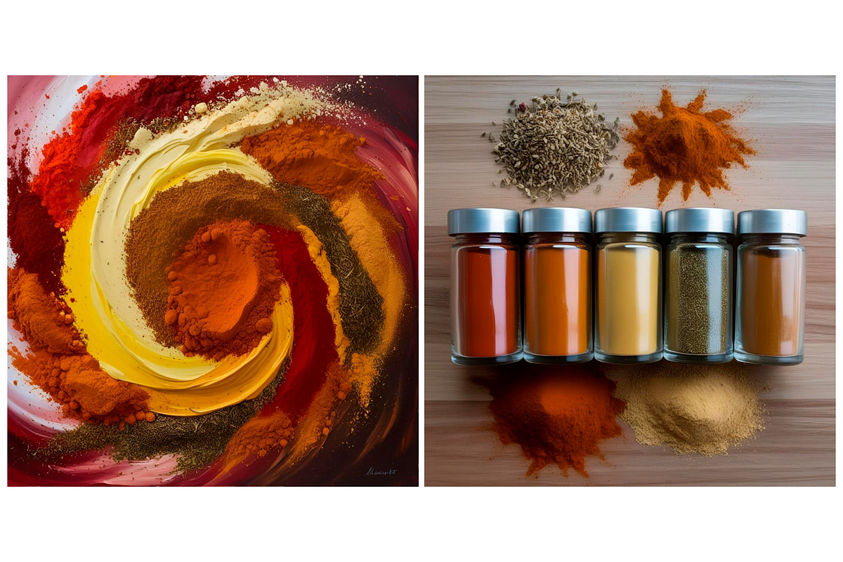 SET Indian Traditional Spices Mix, a Graphic by IrySha (Photo 3 of 11)
