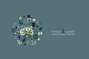 Mental Health theme, an Illustration by Stafeeva (Thumbnail 10 of 11)