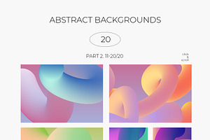 3D Gradient ABSTRACT SHAPES