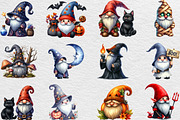 Halloween Gnome Clipart, an Illustration by Black Bird Studio (Thumbnail 5 of 6)