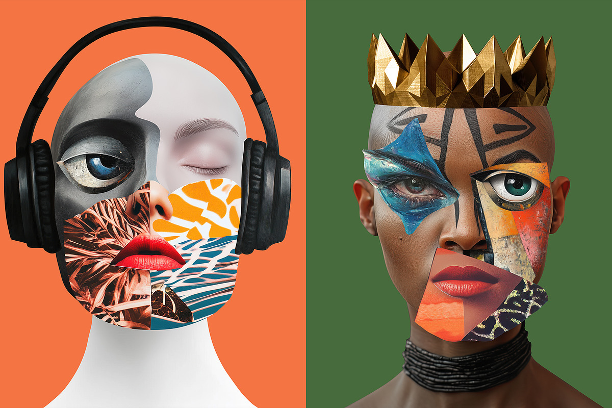 The Face Collage, an Object Graphic by Graphicdome (Photo 11 of 21)