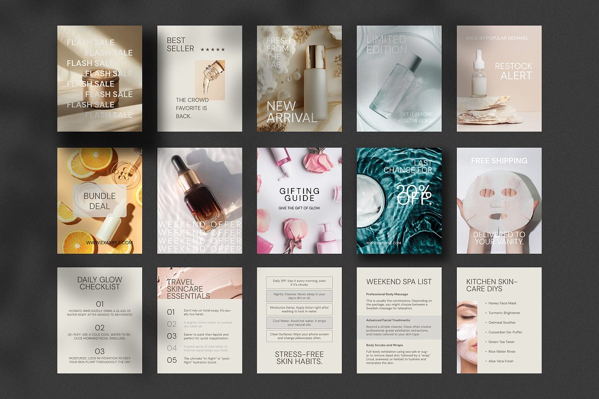 Beauty & Fashion Instagram Kit, a Social Media Template by Artisan Vibes (Photo 8 of 9)